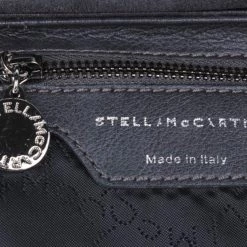 Stella McCartney Black Leather Flap Bag For Women 12 Stella McCartney Black Leather Flap Bag For Women -Stella McCartney Sales 1480077921 4