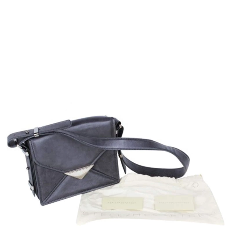 Stella McCartney Black Leather Flap Bag For Women 8 Stella McCartney Black Leather Flap Bag For Women - Image 6