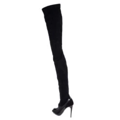 Stella McCartney Black Patent Leather And Suede Over The Knee Boots Size 37.5 For Men -Stella McCartney Sales luxury men stella mccartney new shoes p12728 003