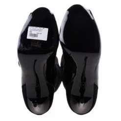 Stella McCartney Black Patent Leather And Suede Over The Knee Boots Size 37.5 For Men -Stella McCartney Sales luxury men stella mccartney new shoes p12728 006