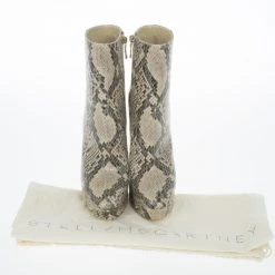 Stella McCartney Snake Effect Faux Leather Ankle Boots Size 39 For Men -Stella McCartney Sales luxury men stella mccartney new shoes p14147 012