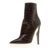 Stella McCartney Brown Croc Embossed Ankle Boots Size 39 For Men -Stella McCartney Sales luxury men stella mccartney used shoes p137992 001