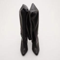 Stella McCartney Black Leather 'Leibovitz' Over The Knee Boots Size 40 For Men -Stella McCartney Sales luxury men stella mccartney used shoes p37386 003
