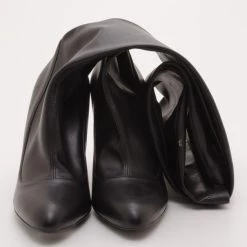 Stella McCartney Black Leather 'Leibovitz' Over The Knee Boots Size 40 For Men -Stella McCartney Sales luxury men stella mccartney used shoes p37386 004