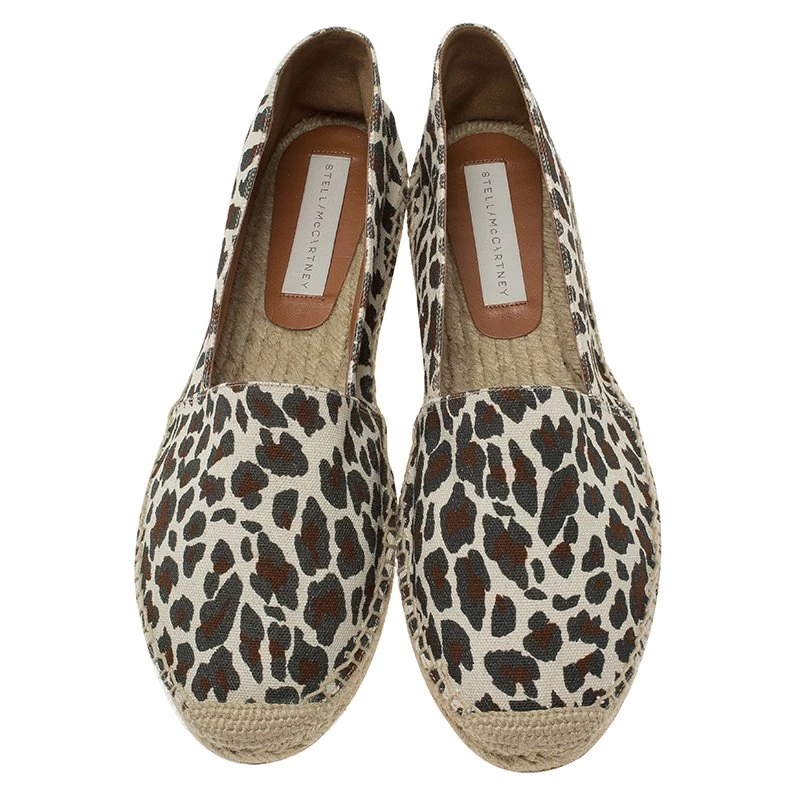Stella McCartney Leopard Print Canvas Espadrilles Size 41 For Men 7 Stella McCartney Leopard Print Canvas Espadrilles Size 41 For Men - Image 6