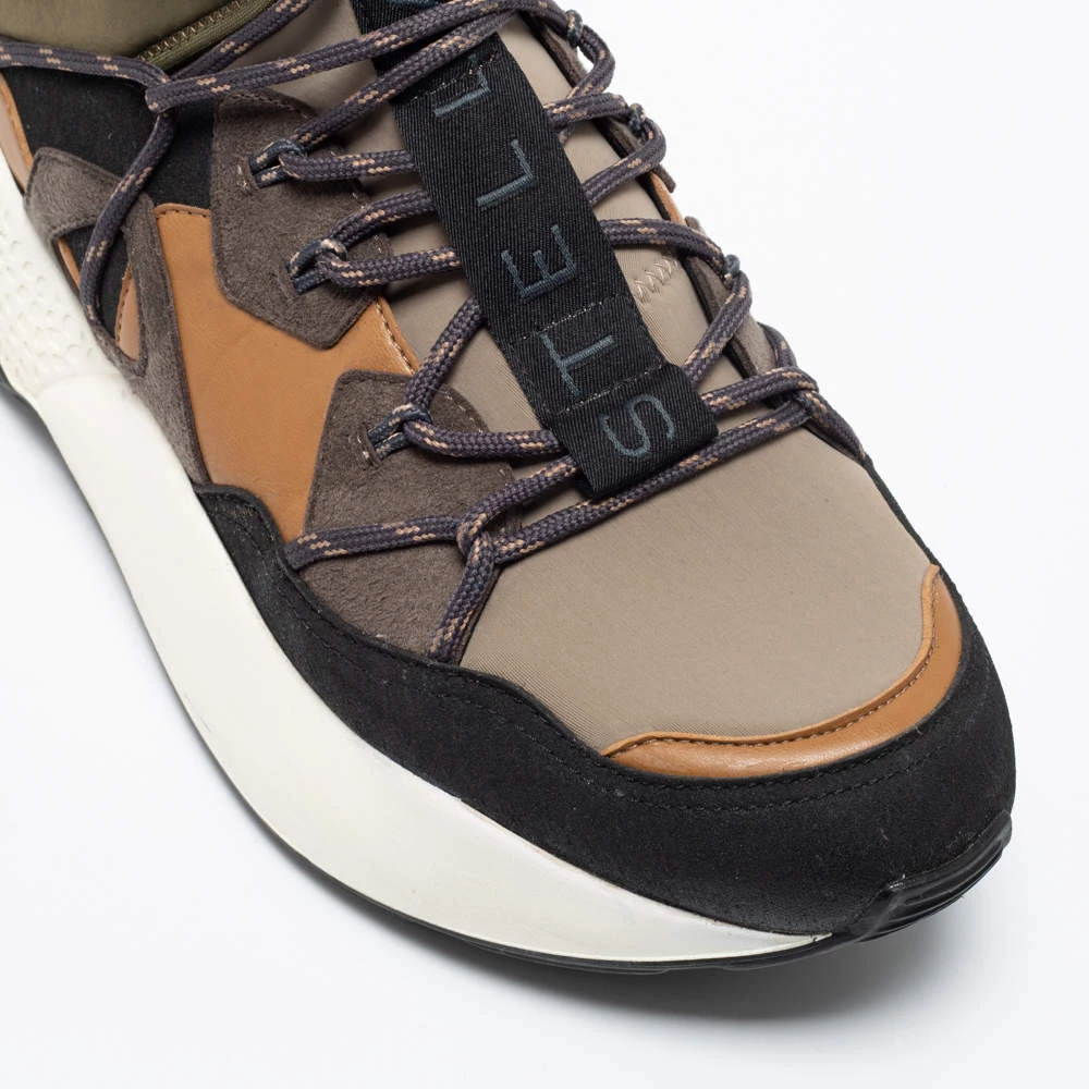 Stella McCartney Multicolor Fabric And Suede High Top Sneakers Size 43 For Men 9 Stella McCartney Multicolor Fabric And Suede High Top Sneakers Size 43 For Men - Image 7