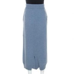 Stella McCartney Pale Blue Wool Drop Crotch Ankle Pants S For Women -Stella McCartney Sales luxury women alexander mcqueen used clothes p249245 001