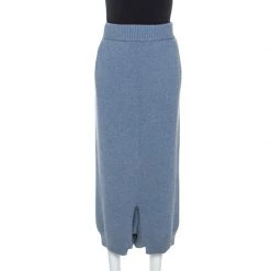 Stella McCartney Pale Blue Wool Drop Crotch Ankle Pants S For Women