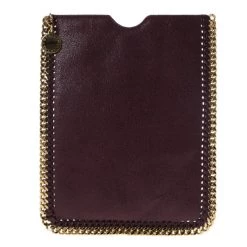 Stella McCartney Mini Burgundy Fallabella IPad Case For Women