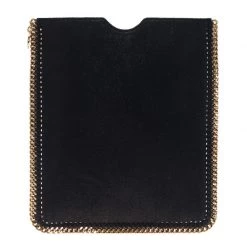 Stella McCartney Black Shaggy Deer Falabella Ipad Sleeve For Women