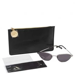 Stella McCartney Silver/Brown Turquoise SC0181S Cat Eye Sunglasses For Women -Stella McCartney Sales luxury women stella mccartney new accessories p578524 005