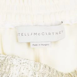 Stella McCartney Cream Silk Floral Lurex Jacquard Christine Pants M For Women 13 Stella McCartney Cream Silk Floral Lurex Jacquard Christine Pants M For Women -Stella McCartney Sales luxury women stella mccartney new clothes p101958 0005