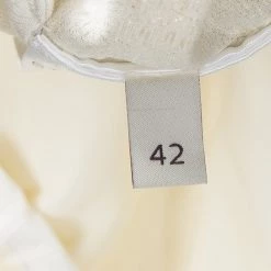 Stella McCartney Cream Silk Floral Lurex Jacquard Christine Pants M For Women 14 Stella McCartney Cream Silk Floral Lurex Jacquard Christine Pants M For Women -Stella McCartney Sales luxury women stella mccartney new clothes p101958 0006