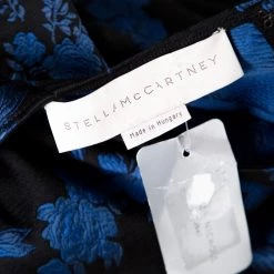 Stella McCartney Black And Blue Floral Jacquard Long Sleeve Top S For Women -Stella McCartney Sales luxury women stella mccartney new clothes p158774 0005