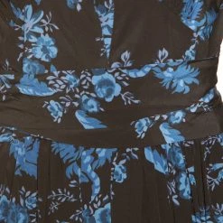 Stella McCartney Black And Blue Floral Printed Silk Belted Natalia Jumpsuit S For Women -Stella McCartney Sales luxury women stella mccartney new clothes p163635 006