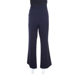 Stella McCartney Navy Blue Wool Cropped Eden Kick Pants L For Women 11 Stella McCartney Navy Blue Wool Cropped Eden Kick Pants L For Women -Stella McCartney Sales luxury women stella mccartney new clothes p164602 001