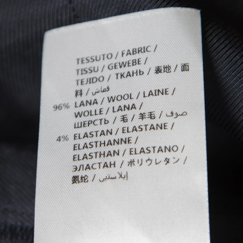 Stella McCartney Navy Blue Wool Cropped Eden Kick Pants L For Women 9 Stella McCartney Navy Blue Wool Cropped Eden Kick Pants L For Women - Image 7