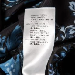 Stella McCartney Black And Blue Floral Printed Silk Belted Natalia Jumpsuit M For Women -Stella McCartney Sales luxury women stella mccartney new clothes p164632 005