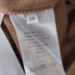 Stella McCartney Brown Wool Contrast Silk Panel Asymmetric Cardigan S For Women 16 Stella McCartney Brown Wool Contrast Silk Panel Asymmetric Cardigan S For Women -Stella McCartney Sales luxury women stella mccartney new clothes p173065 002