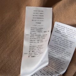 Stella McCartney Brown Wool Contrast Silk Panel Asymmetric Cardigan S For Women 17 Stella McCartney Brown Wool Contrast Silk Panel Asymmetric Cardigan S For Women -Stella McCartney Sales luxury women stella mccartney new clothes p173065 003