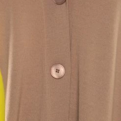 Stella McCartney Brown Wool Contrast Silk Panel Asymmetric Cardigan S For Women 14 Stella McCartney Brown Wool Contrast Silk Panel Asymmetric Cardigan S For Women -Stella McCartney Sales luxury women stella mccartney new clothes p173065 008