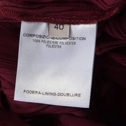 Stella McCartney Bordeaux Plisse Wrap Top S For Women -Stella McCartney Sales luxury women stella mccartney new clothes p179538 004