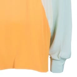 Stella McCartney Colorblock Chiffon Top L For Women -Stella McCartney Sales luxury women stella mccartney new clothes p45554 005
