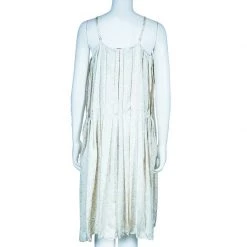 Stella McCartney Cream Floral Print Silk Wrap Dress M For Women -Stella McCartney Sales luxury women stella mccartney new clothes p48816 003