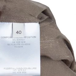 Stella McCartney Brown Lurex Infused Crinkled Silk Cocktail Dress S For Women -Stella McCartney Sales luxury women stella mccartney new clothes p56757 011