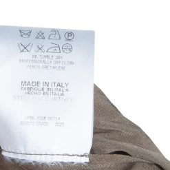 Stella McCartney Brown Lurex Infused Crinkled Silk Cocktail Dress S For Women -Stella McCartney Sales luxury women stella mccartney new clothes p56757 012