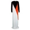 Stella McCartney Colorblock Velvet And Crepe Long Sleeve Maxi Dress S For Women -Stella McCartney Sales luxury women stella mccartney new clothes p57063 001
