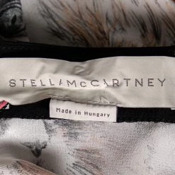 Stella McCartney Multicolored Cat Print Silk Wilson Shirt M For Women -Stella McCartney Sales luxury women stella mccartney new clothes p584657 003