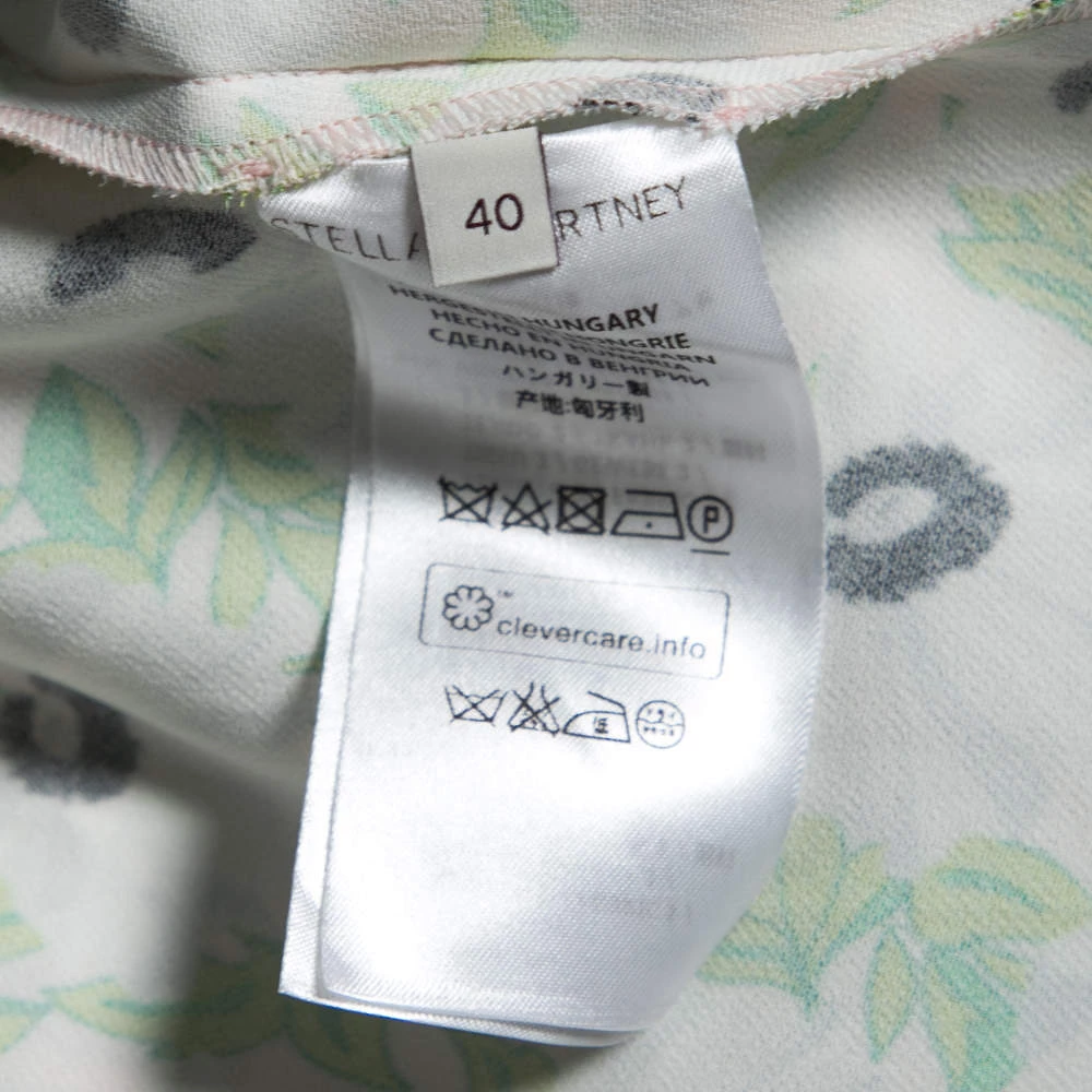 Stella McCartney Multicolor Floral Printed Crepe Midi Skirt S For Women 8 Stella McCartney Multicolor Floral Printed Crepe Midi Skirt S For Women - Image 6