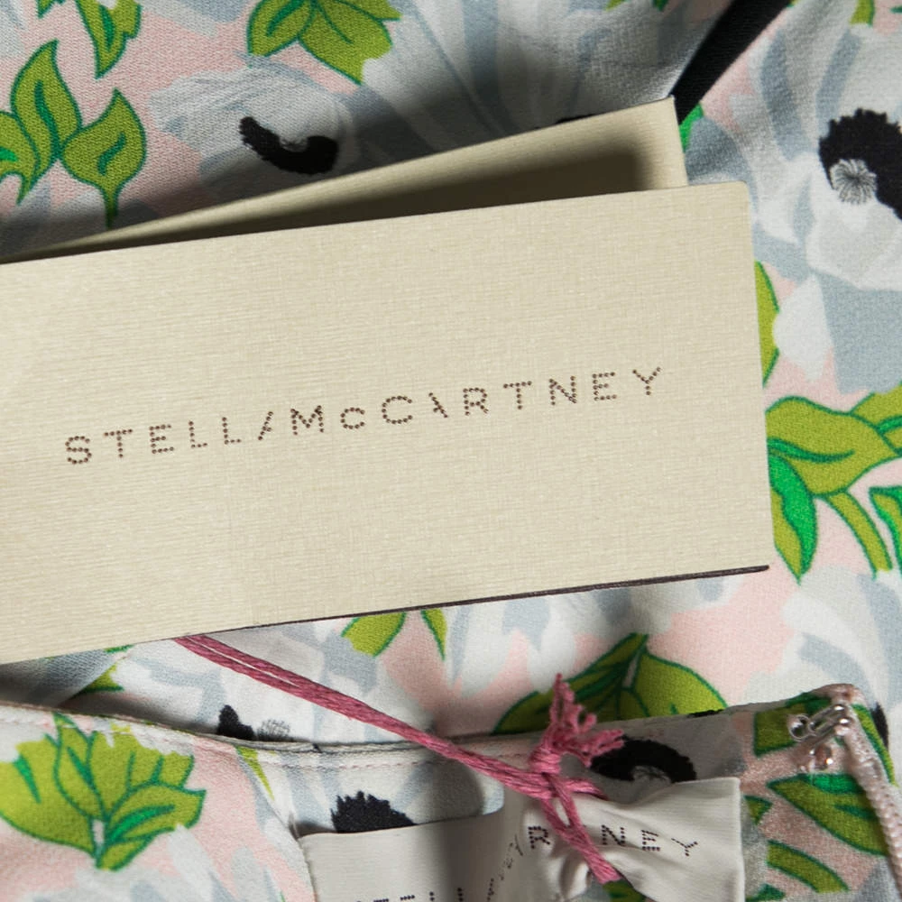 Stella McCartney Multicolor Floral Printed Crepe Midi Skirt S For Women 10 Stella McCartney Multicolor Floral Printed Crepe Midi Skirt S For Women - Image 8