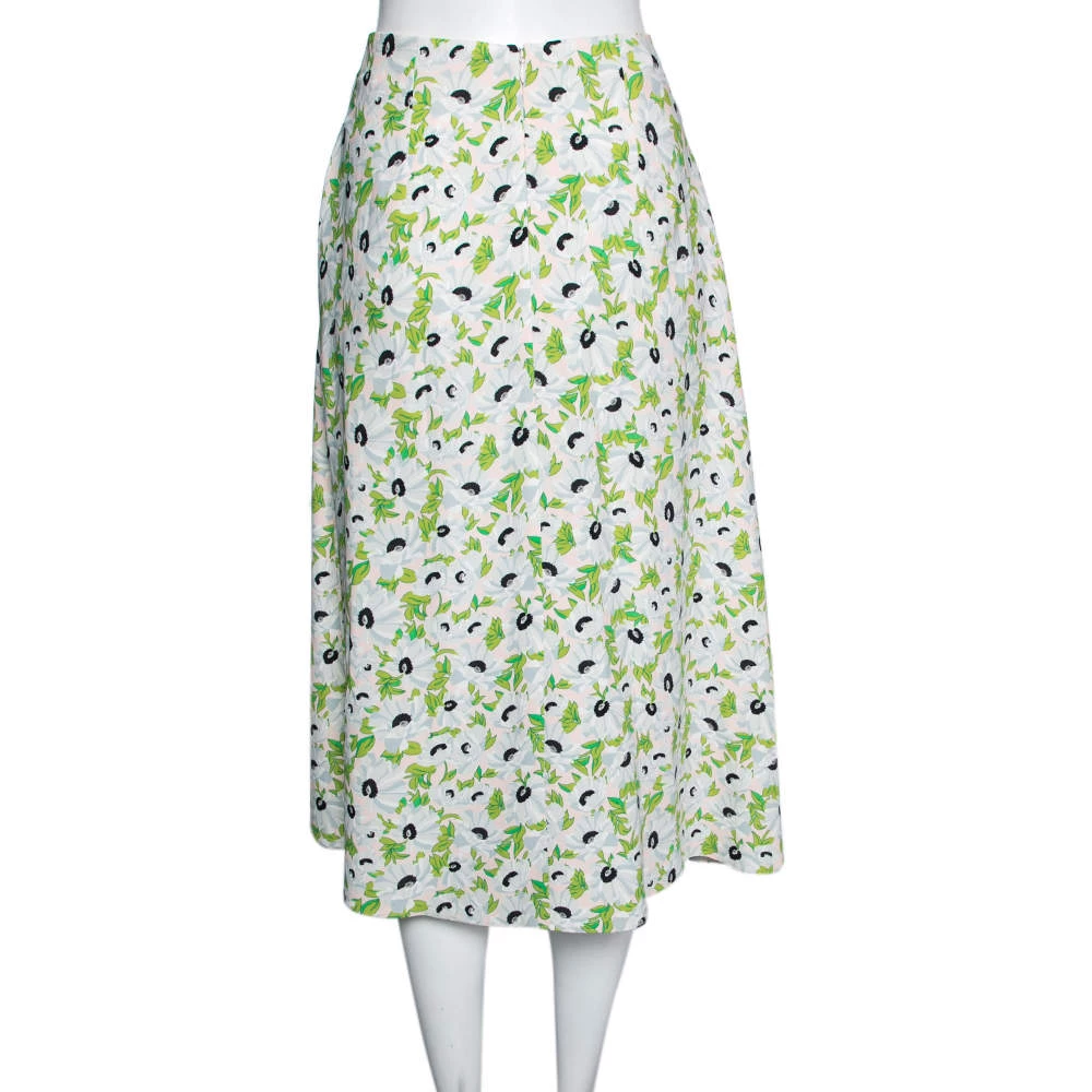 Stella McCartney Multicolor Floral Printed Crepe Midi Skirt S For Women 5 Stella McCartney Multicolor Floral Printed Crepe Midi Skirt S For Women - Image 3