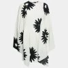 Stella McCartney Cream Floral Print Crepe Cape Styled Dress M For Women -Stella McCartney Sales luxury women stella mccartney new clothes p651993 001