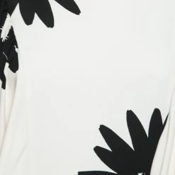 Stella McCartney Cream Floral Print Crepe Cape Styled Dress M For Women -Stella McCartney Sales luxury women stella mccartney new clothes p651993 002