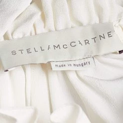 Stella McCartney Cream Silk Ruffled Yvonne Sleeveless Blouse S For Women -Stella McCartney Sales luxury women stella mccartney new clothes p653511 004