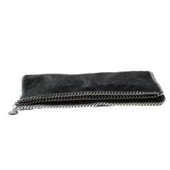 Stella McCartney Black Faux Leather Falabella Fold Over Clutch For Women -Stella McCartney Sales luxury women stella mccartney new handbags p100940 0006