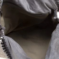 Stella McCartney Metallic Silver Boucle Fabric Small Falabella Tote For Women -Stella McCartney Sales luxury women stella mccartney new handbags p114979 007