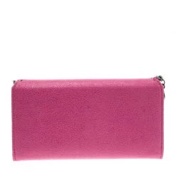 Stella McCartney Pink Faux Suede Falabella Flap Wallet For Women 15 Stella McCartney Pink Faux Suede Falabella Flap Wallet For Women -Stella McCartney Sales luxury women stella mccartney new handbags p115051 004