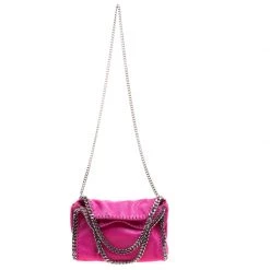 Stella McCartney Metallic Pink Faux Leather Mini Falabella Tote For Women -Stella McCartney Sales luxury women stella mccartney new handbags p115080 0004