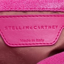 Stella McCartney Metallic Pink Faux Leather Mini Falabella Tote For Women -Stella McCartney Sales luxury women stella mccartney new handbags p115080 0009