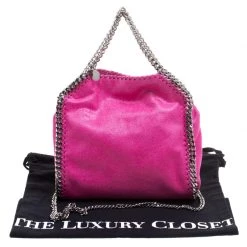 Stella McCartney Metallic Pink Faux Leather Mini Falabella Tote For Women -Stella McCartney Sales luxury women stella mccartney new handbags p115080 0010