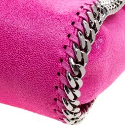 Stella McCartney Metallic Pink Faux Leather Mini Falabella Tote For Women -Stella McCartney Sales luxury women stella mccartney new handbags p115080 0011