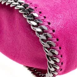 Stella McCartney Metallic Pink Faux Leather Mini Falabella Tote For Women -Stella McCartney Sales luxury women stella mccartney new handbags p115080 0012
