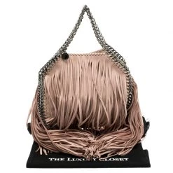Stella McCartney Beige Faux Leather Small Falabella Fringe Tote For Women -Stella McCartney Sales luxury women stella mccartney new handbags p115082 009