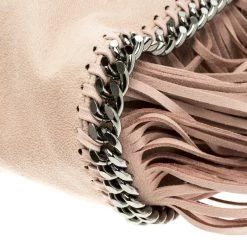 Stella McCartney Beige Faux Leather Small Falabella Fringe Tote For Women -Stella McCartney Sales luxury women stella mccartney new handbags p115082 011