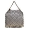 Stella McCartney Light Grey Quilted Faux Suede Mini Falabella Tote For Women -Stella McCartney Sales luxury women stella mccartney new handbags p132952 001