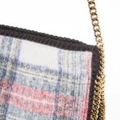 Stella McCartney Multicolor Falabella Tartan Crossbody Bag For Women -Stella McCartney Sales luxury women stella mccartney new handbags p17495 008